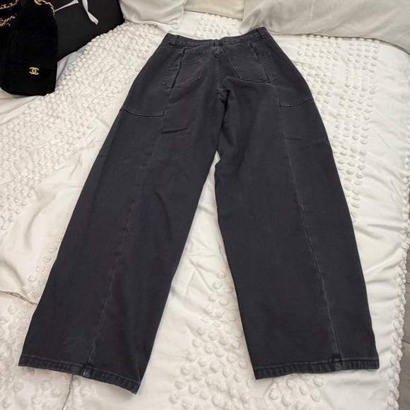 THINGS BETWEEN Mari Jeans Black Barrel Jeans Small New SOLD OUT - Picture 6 of 16